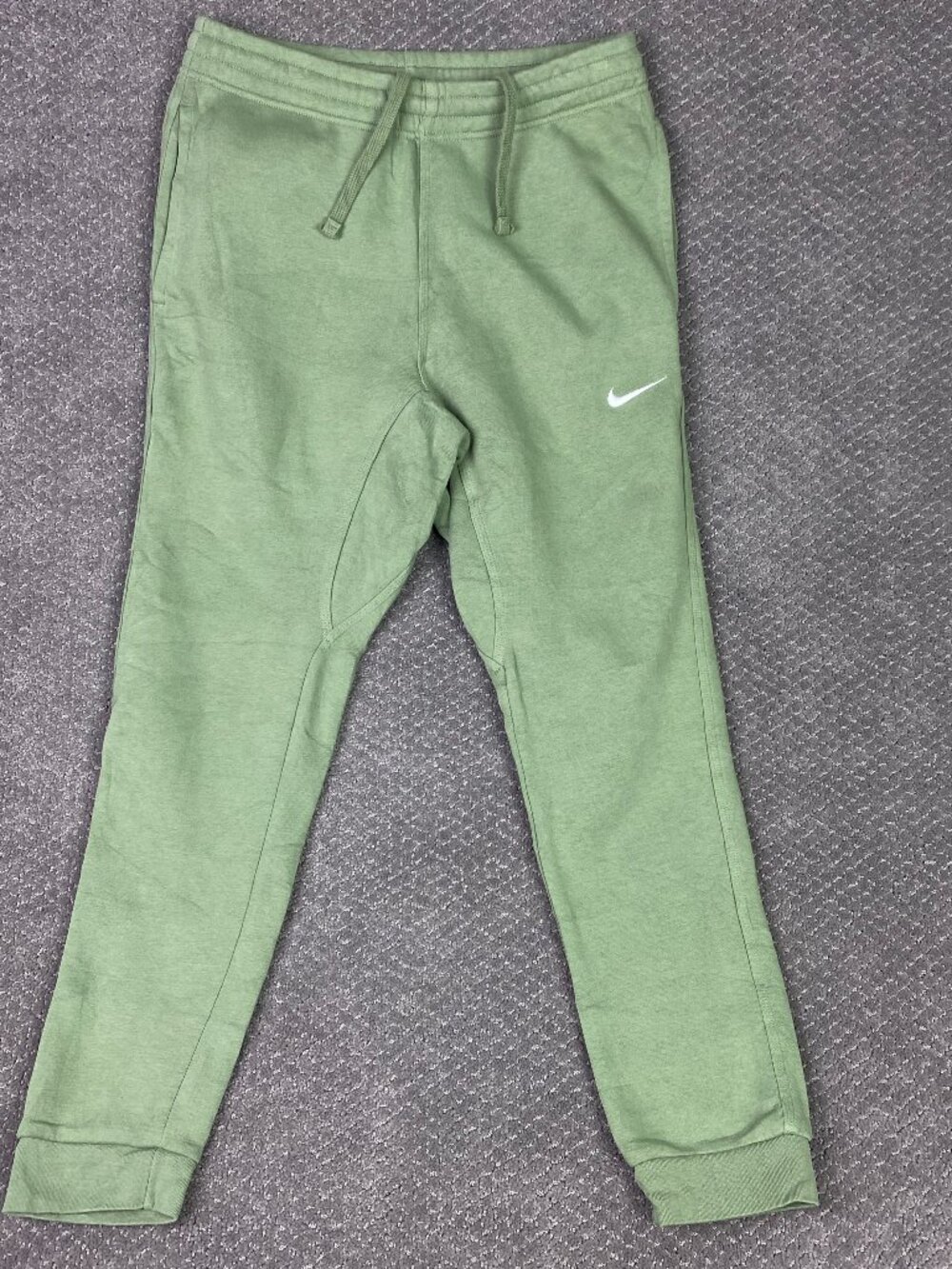 Nike Club Fleece Joggers Sweatpants Mens Medium Green Gym running 716830-386